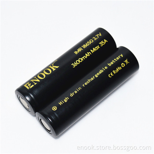 Enook 18650 3600mAh 35A 3.7v rechargeble battery